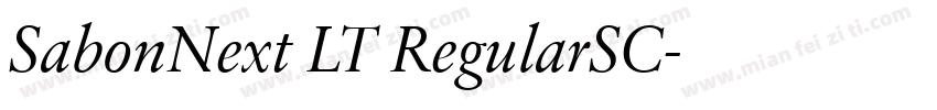 SabonNext LT RegularSC字体转换